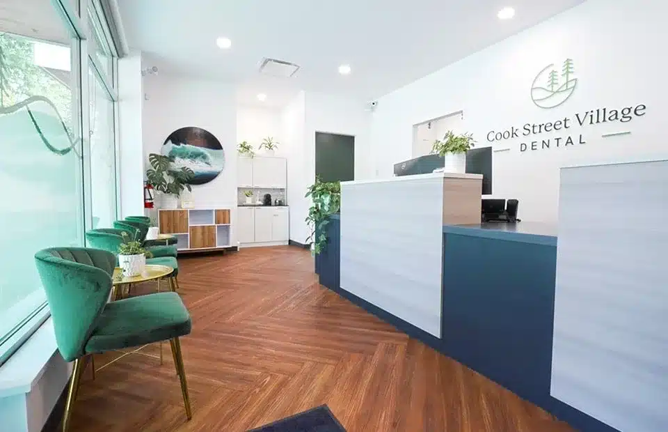 Reception Area of Cook Street Village Dental